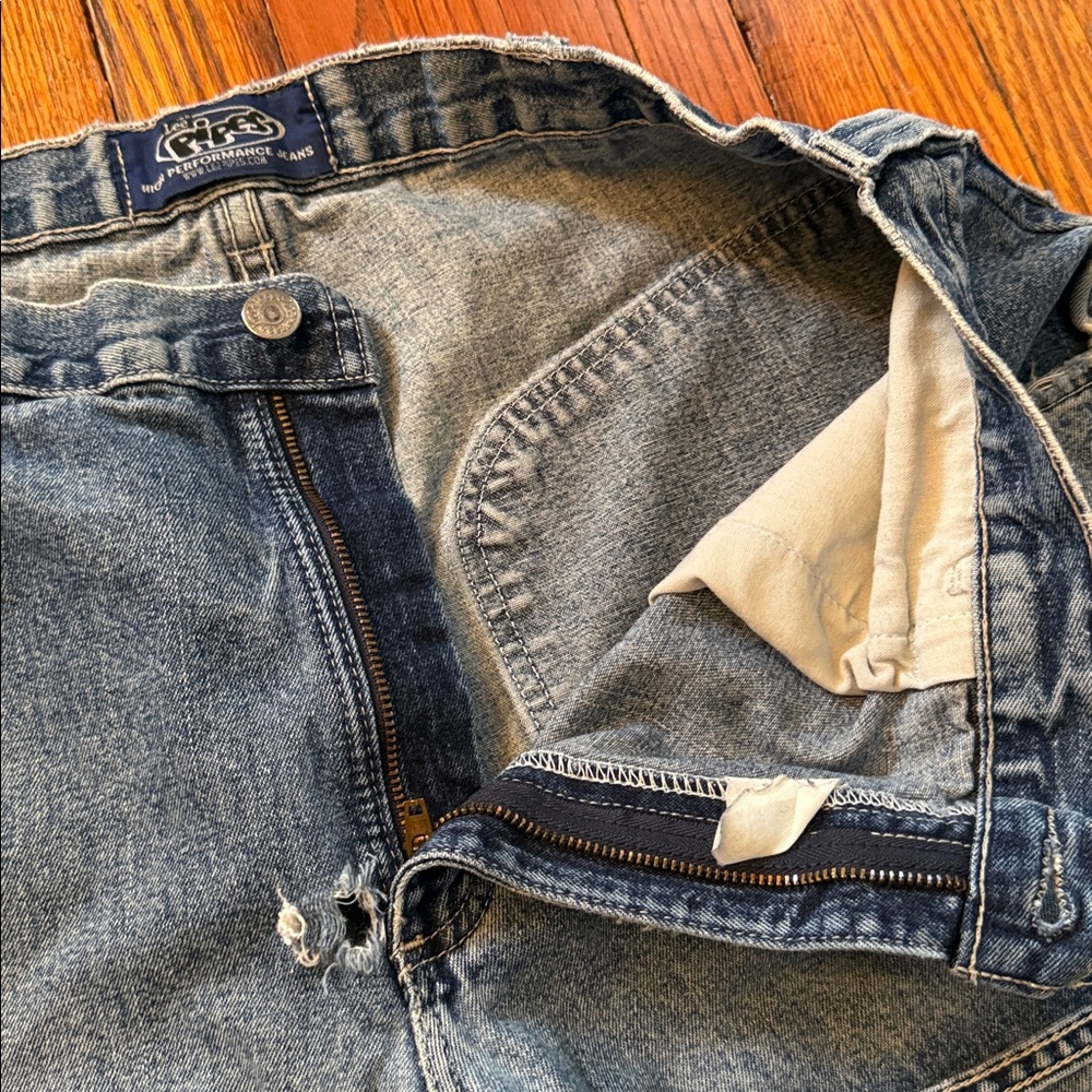 Y2K Lee Pipes BMX Vintage Jean Shorts - Picture 10 of 14